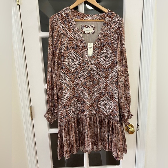 Anthropologie Sabia Flounced Tunic Dress - Size L - NWT - Picture 4 of 11